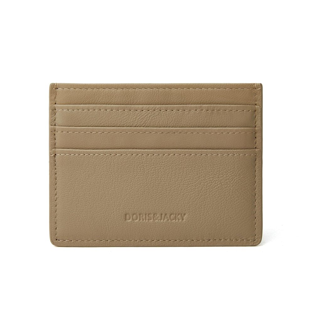 4542 Minimalist Lambskin Card Holder Slim Leather Credit Card Case And Thin